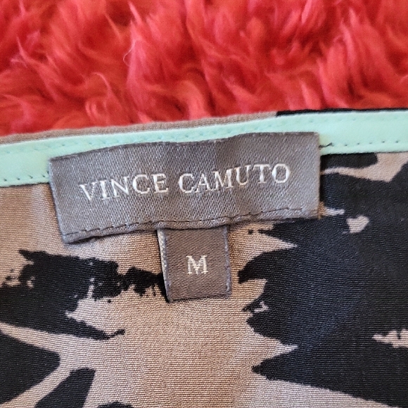 Vince Camuto Black and Brown Patterned Top - Picture 2 of 5